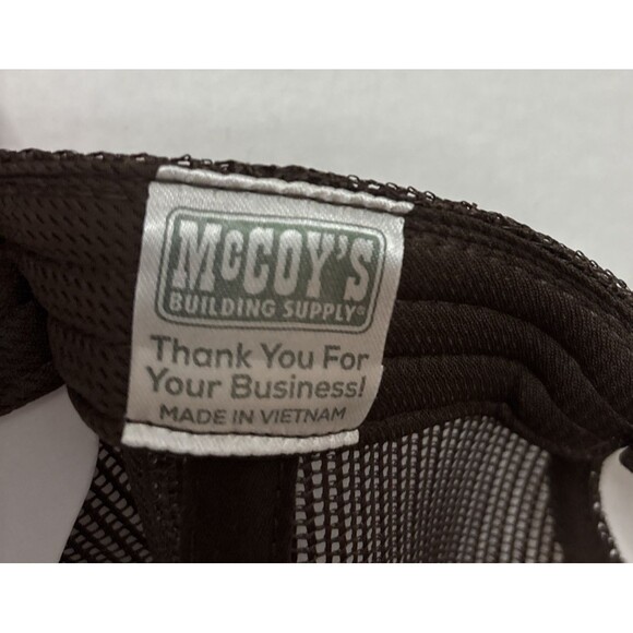 McCOY'S BUILDING SUPPLY  Mesh Back Trucker Cap.  Adjustable.  EUC - Picture 7 of 7